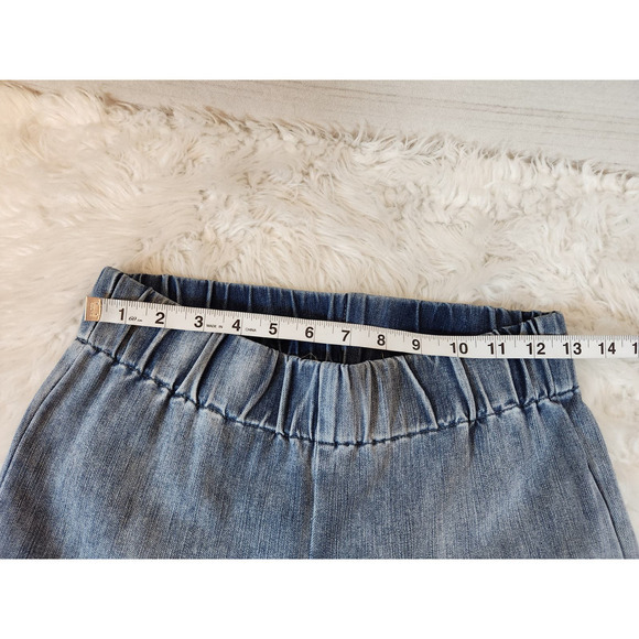 Soft Surroundings Womens Blue Mid Rise Elastic Waist Ankle Jegging Jeans Size XS - Picture 5 of 7